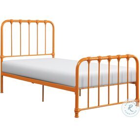 Bethany Orange Twin Metal Bed In A Box
