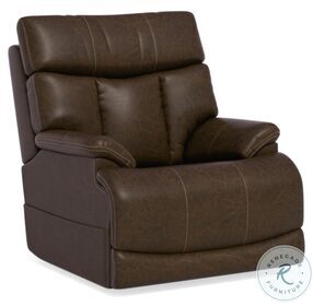 Clive 1594 Brown Power Recliner With Power Headrest And Lumbar