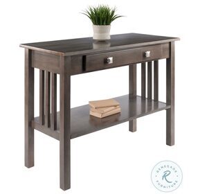 Stafford Oyster Gray Console Hall Table