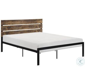 Marshall Black And Brown Queen Platform Bed