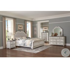 Willowick Lightly Distressed Sleigh Bedroom Set
