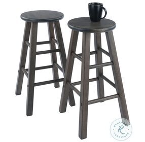 Element Oyster Gray Counter Height Stool Set Of 2