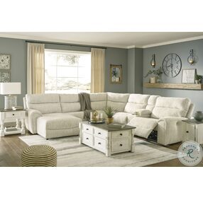 Havalance White And Grey Lift Top Occasional Table Set