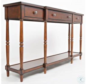Stately Home 60" Antique Mahogany Console