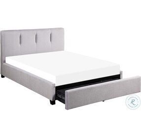 Aitana Gray King Upholstered Platform Bed With Storage