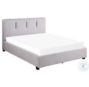 Aitana Gray Full Upholstered Platform Bed