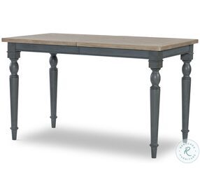 Easton Hills Distressed Denim And Stone Washed Extendable Counter Height Dining Table