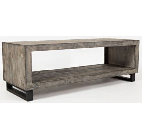 Mulholland Drive Distressed Gray Cocktail Table