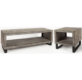 Mulholland Drive Distressed Gray Occasional Table Set