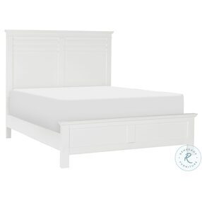 Blaire Farm White Cal. King Panel Bed