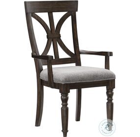 Cardano Driftwood Charcoal Arm Chair Set Of 2