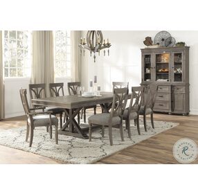 Cardano Driftwood Light Brown Extendable Dining Room Set