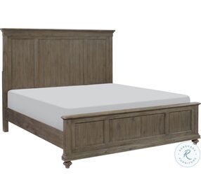 Cardano Driftwood Light Brown King Panel Bed