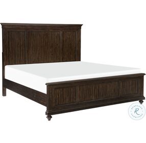 Cardano Driftwood Charcoal King Panel Bed