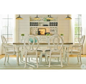Summer Hill Cotton Rectangular Extendable Dining Room Set