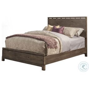 Sydney Weathered Gray California King Panel Bed