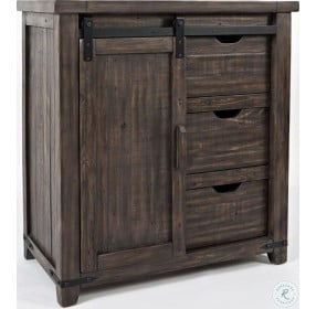 Madison County Barnwood Brown Accent Cabinet