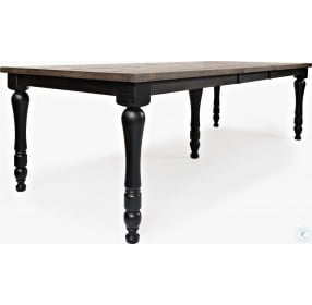 Madison County Vintage Black 22" Extendable Dining Table