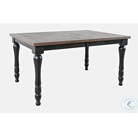 Madison County Vintage Black 18" Extendable Dining Table
