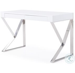 Noho White Rectangular Desk