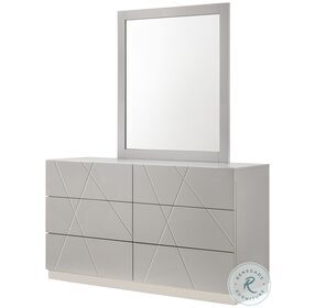 Naples Grey Dresser And Mirror