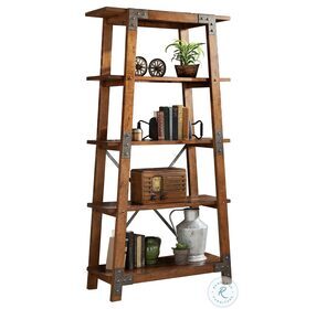 Holverson Rustic Brown And Gunmetal Bookcase