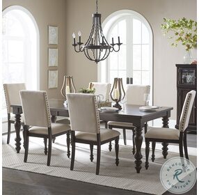Begonia Gray Extendable Dining Room Set