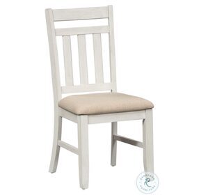 Summerville Soft Whitewash Slat Back Side Chair Set of 2