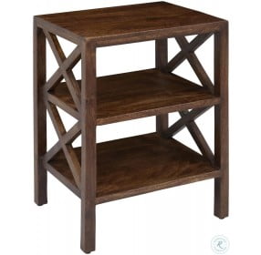 Global Archive Chestnut X Side Accent Table