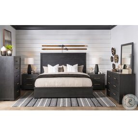 Westwood Dark Charred Oak Panel Bedroom Set