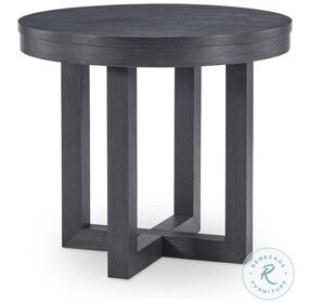 Westwood Dark Charred Oak Round Lamp Table