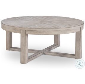 Westwood Light Weathered Oak Round Cocktail Table