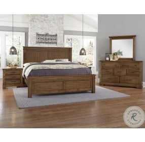 Cool Rustic Amber Mansion Bedroom Set