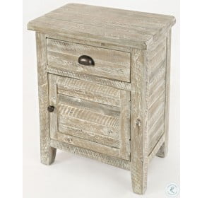 Artisans Craft Washed Grey Accent Table