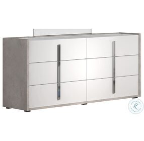 Ada Premium Cemento And Bianco Opac Dresser