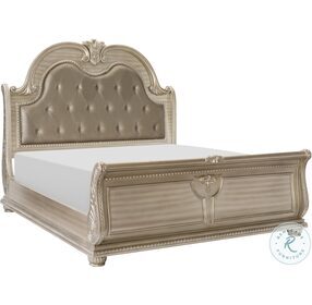 Cavalier Silver King Sleigh Bed