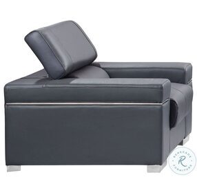 Soho Grey Leather Chair