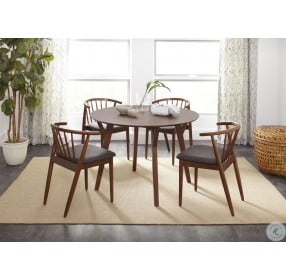 Copenhagen Medium Brown Round Dining Room Set