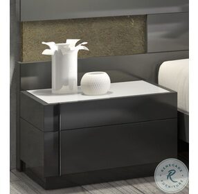 Braga Natural Grey Lacquer LAF Nightstand