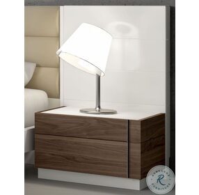 Lisbon Natural White Lacquer RAF Nightstand