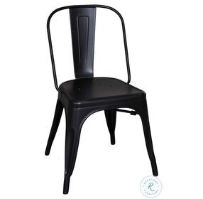 Vintage Series Distressed Black Bow Back Side Chair Set of 4