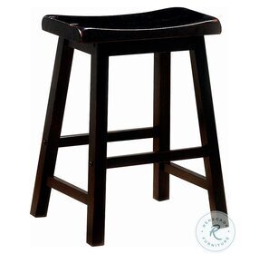 Durant Black Wooden Counter Height Stool Set of 2