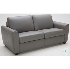 Jasper Gray Leather Full Sofa Bed