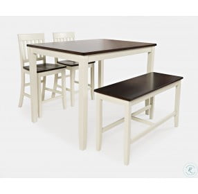 Decatur Lane White 4 Piece Counter Height Dining Set