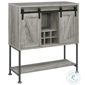 Claremont Grey Driftwood Bar Cabinet
