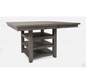 Outer Banks Driftwood Square Adjustable Extendable Storage Dining Table