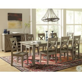 Outer Banks Driftwood Gray Extendable Dining Room Set