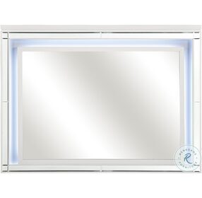 Alonza Metallic White Mirror