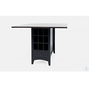 Asbury Park Black Drop Leaf Counter Height Dining Table