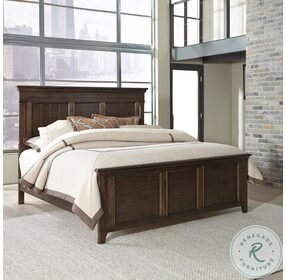 Saddlebrook Tobacco Queen Panel Bed